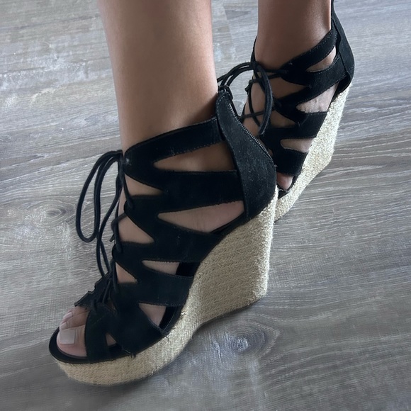 Lace up wedges - Picture 3 of 4
